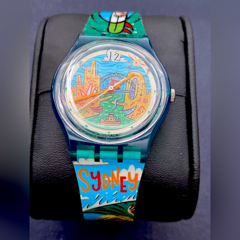 Vintage Swatch 1997 Big Swell Surf SKG100 Watch 90s funky Sydney surfer